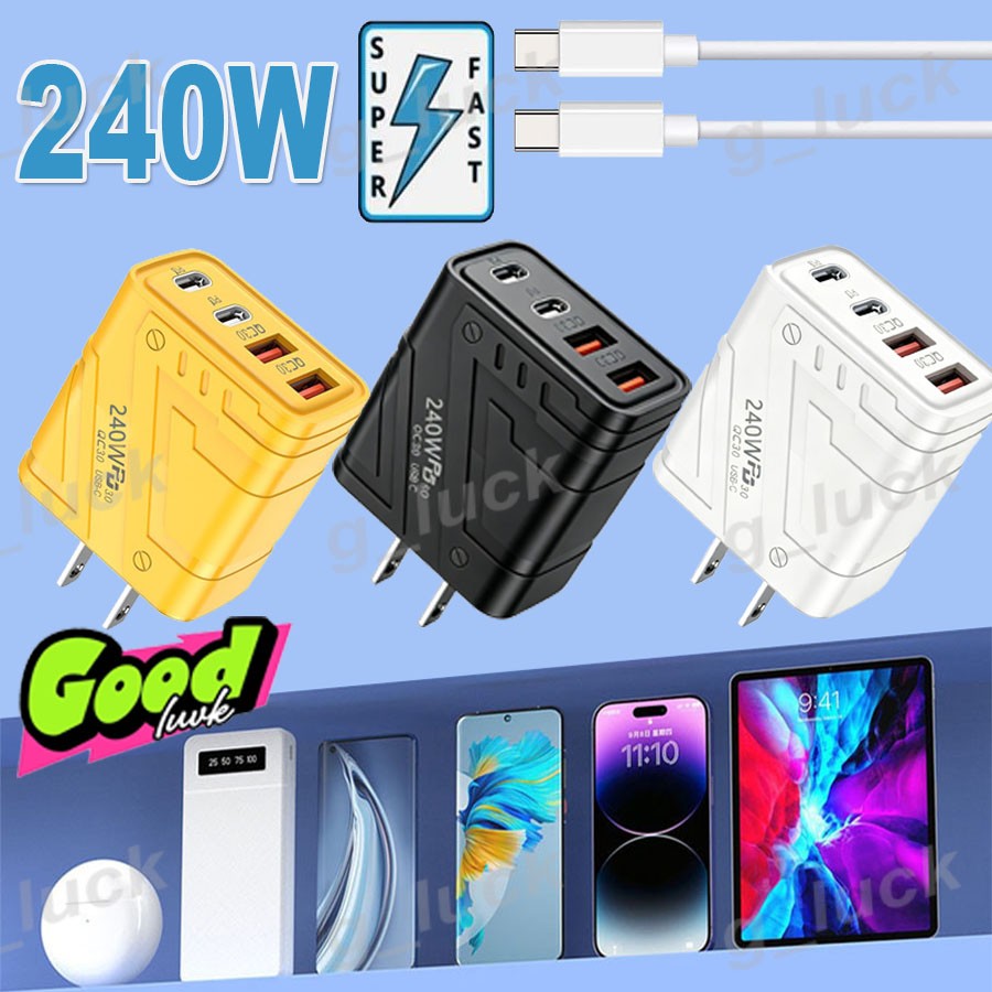 240W Fast Charging USB Type C Charger for Samsung Galaxy A57 A56 A55 A37 A36 A17