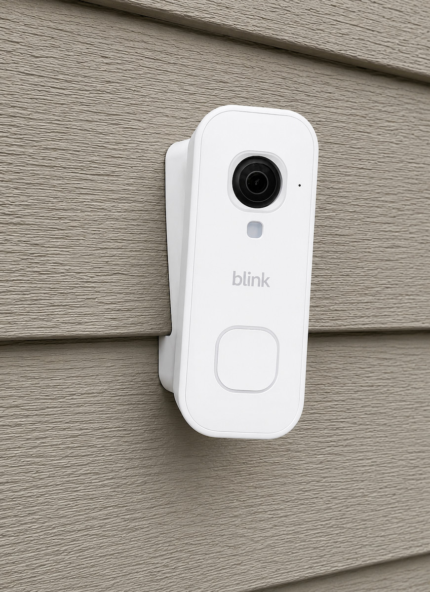Blink Wired Doorbell 2K+ (NEWEST 2026) 4"-5" Hardie Clapboard Mounts (0º to 90º)