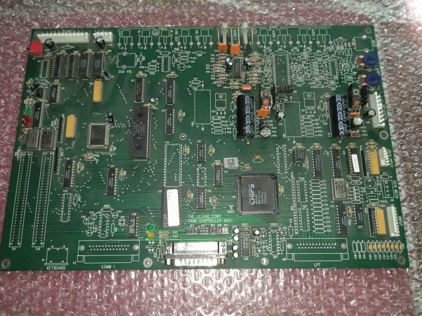 ORIGINAL LELAND DEDICATED DRAGON'S LAIR 2 II PCB LASER GAME no quixote quix-ote