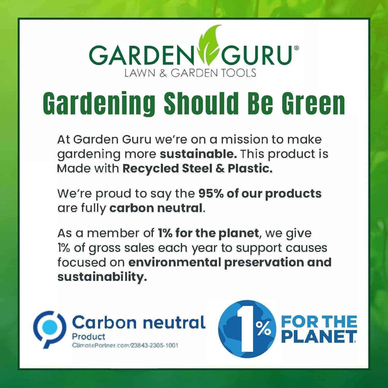 Garden Guru Handheld Seed Spreader Shaker – Multi Use Grass Seed, Fertilizer,...