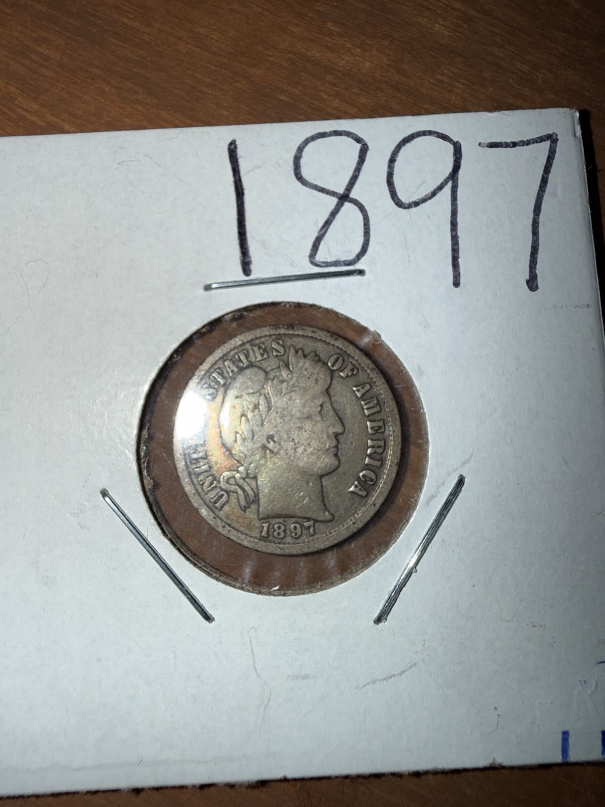 1897 Barber Dime 10C Silver .900 Business Strike Philadelphia Mint KM#113