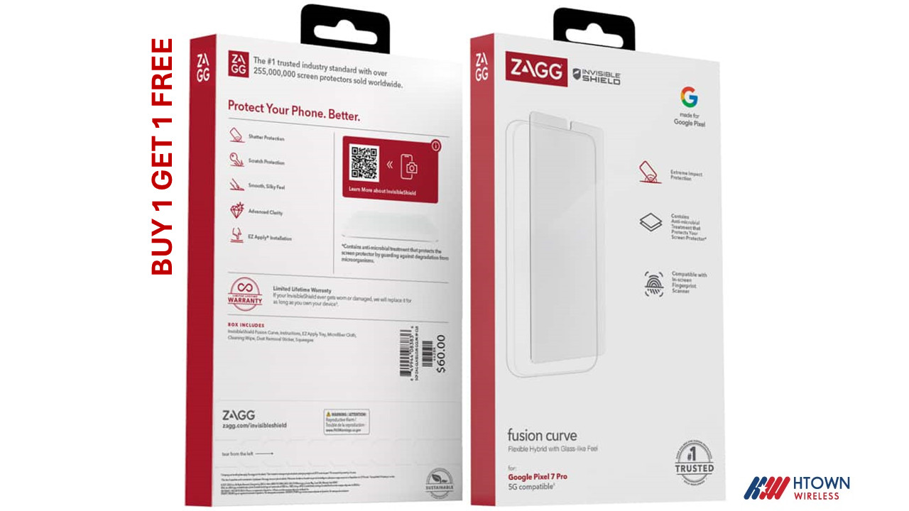 (Buy 1 Get 1 FREE) ZAGG Fusion Curve Screen Protector for Google Pixel 7 Pro