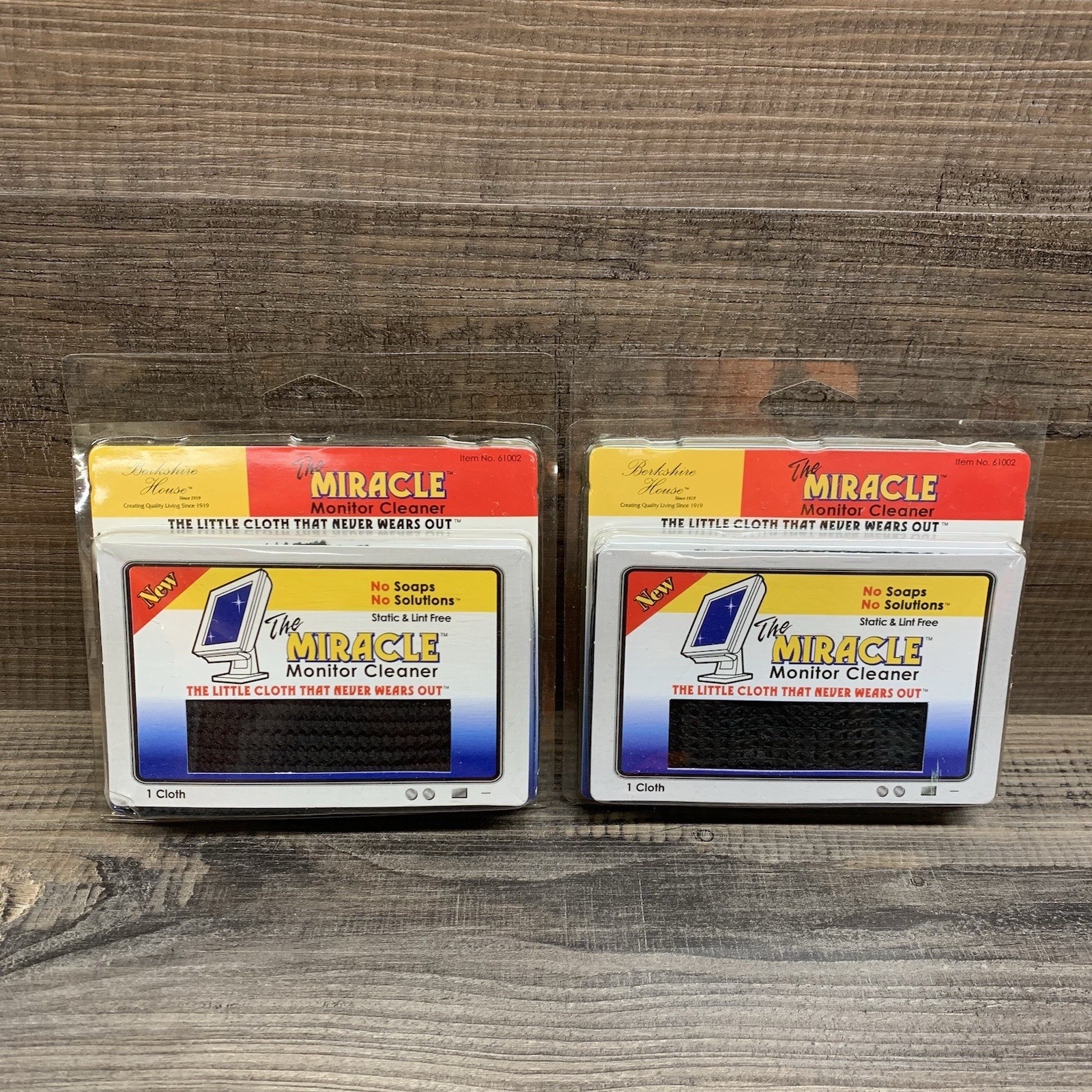 Vintage 2004 Miracle Monitor Cleaner Lot of 2