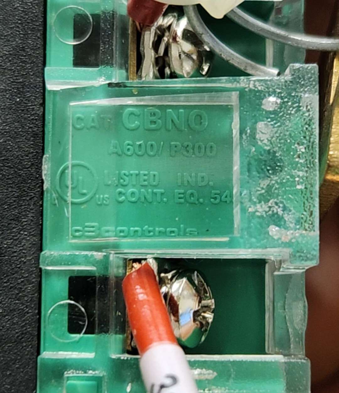C3Controls 30mm Keyed Selector Switch 2-position Maintained Contact Block NO