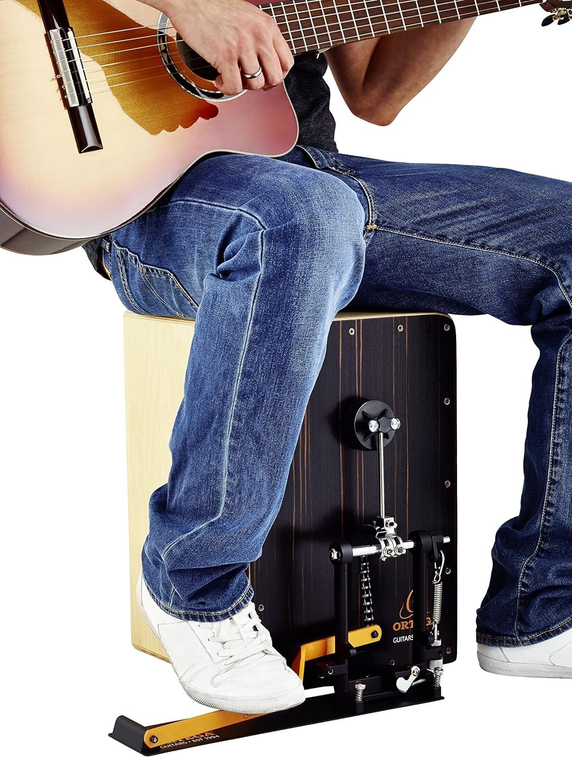 Ortega Guitars OSTBCJ-BU Stomp Box Cajon Bundle