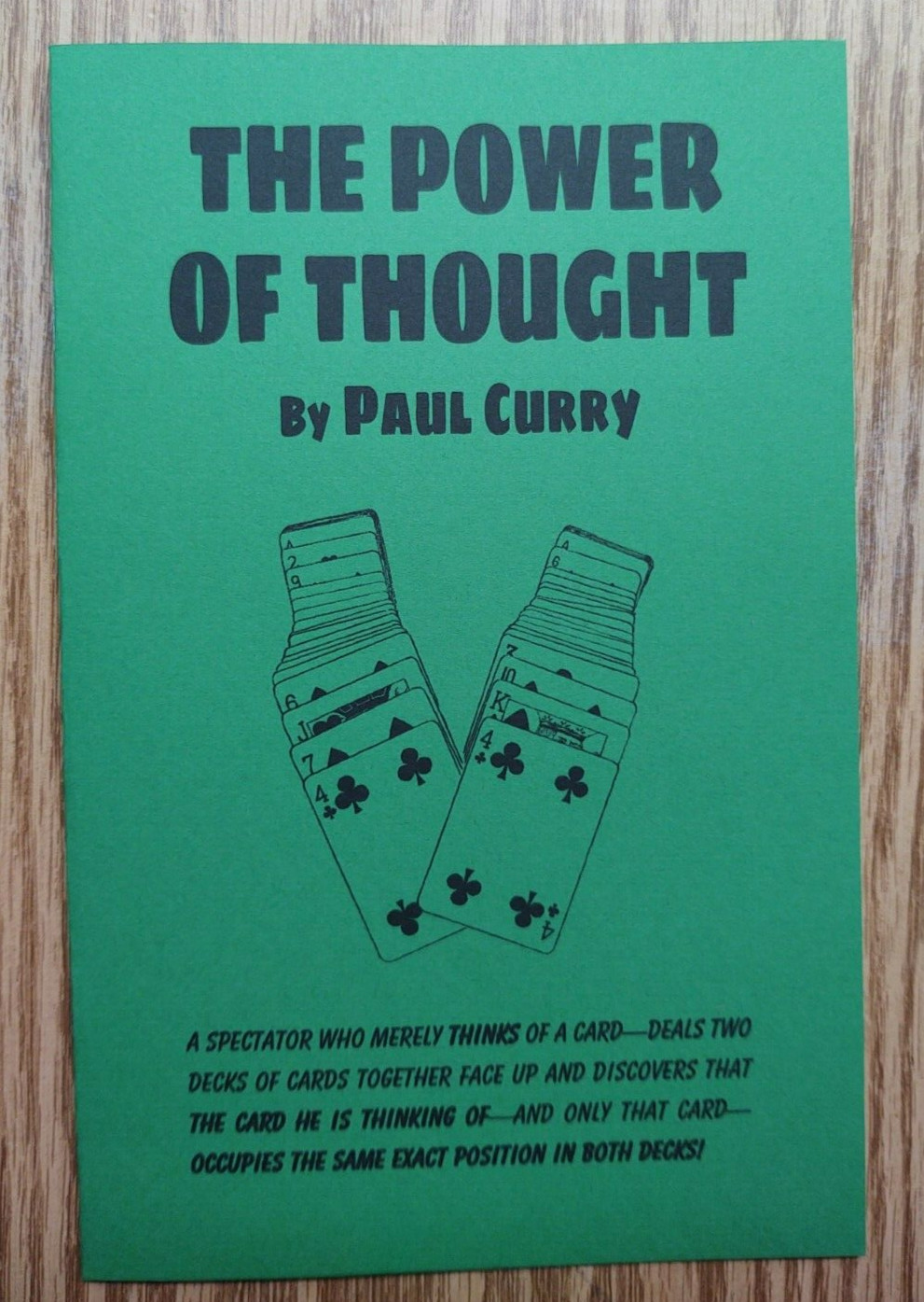 The Power of Thought by Paul Curry (Mental magic card stunner)