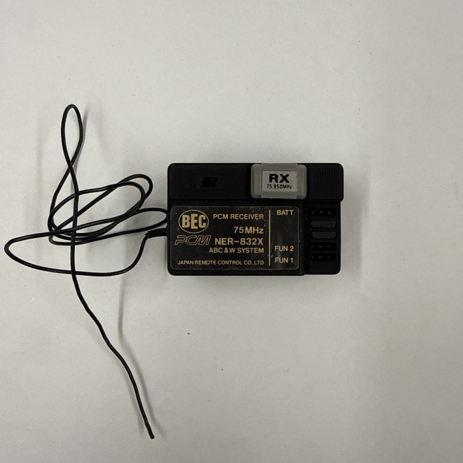 RC PCM JR ner-832x 75 MHz Receiver 2 channel vintage RX