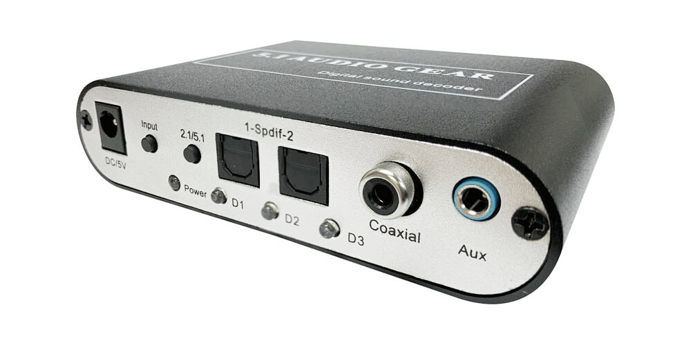 5.1 Digital Audio To Analog Surround Decoder With MP3 WMA Audio Playback