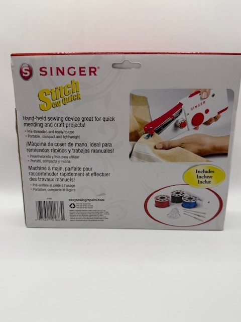 Singer Stitch Sew Quick Handheld Cordless Mending Machine Portable Lightweight