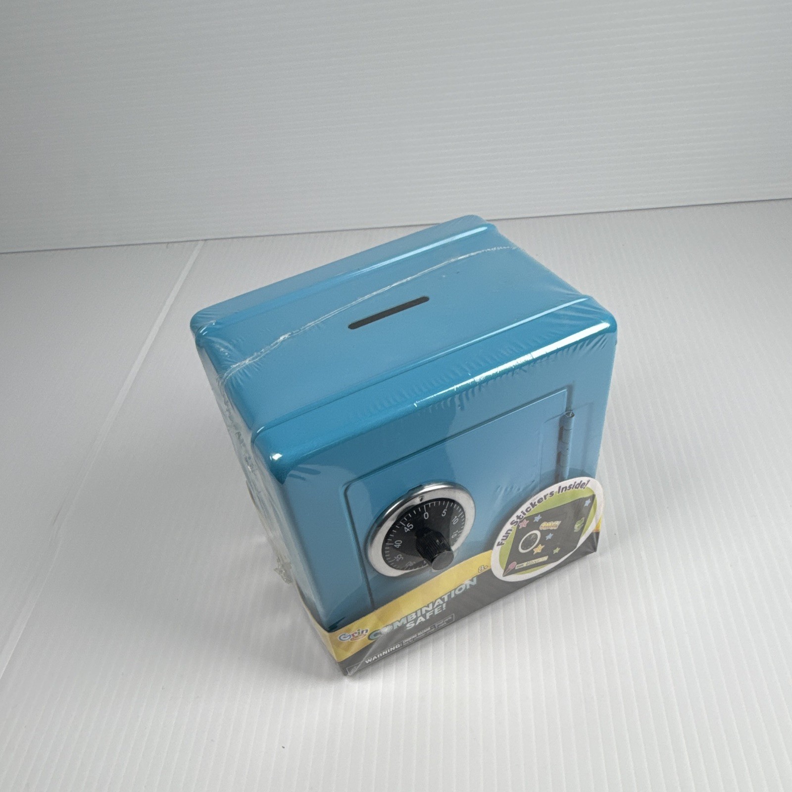 Grin Studios Small Portable Steel Combination Safe Blue