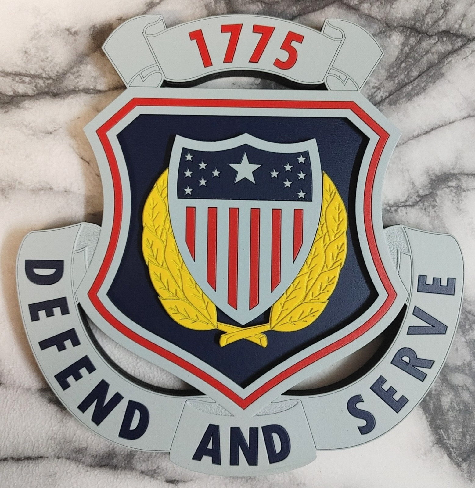 8" US Army Adjutant General's Corps Regimental Insignia 3D Crest