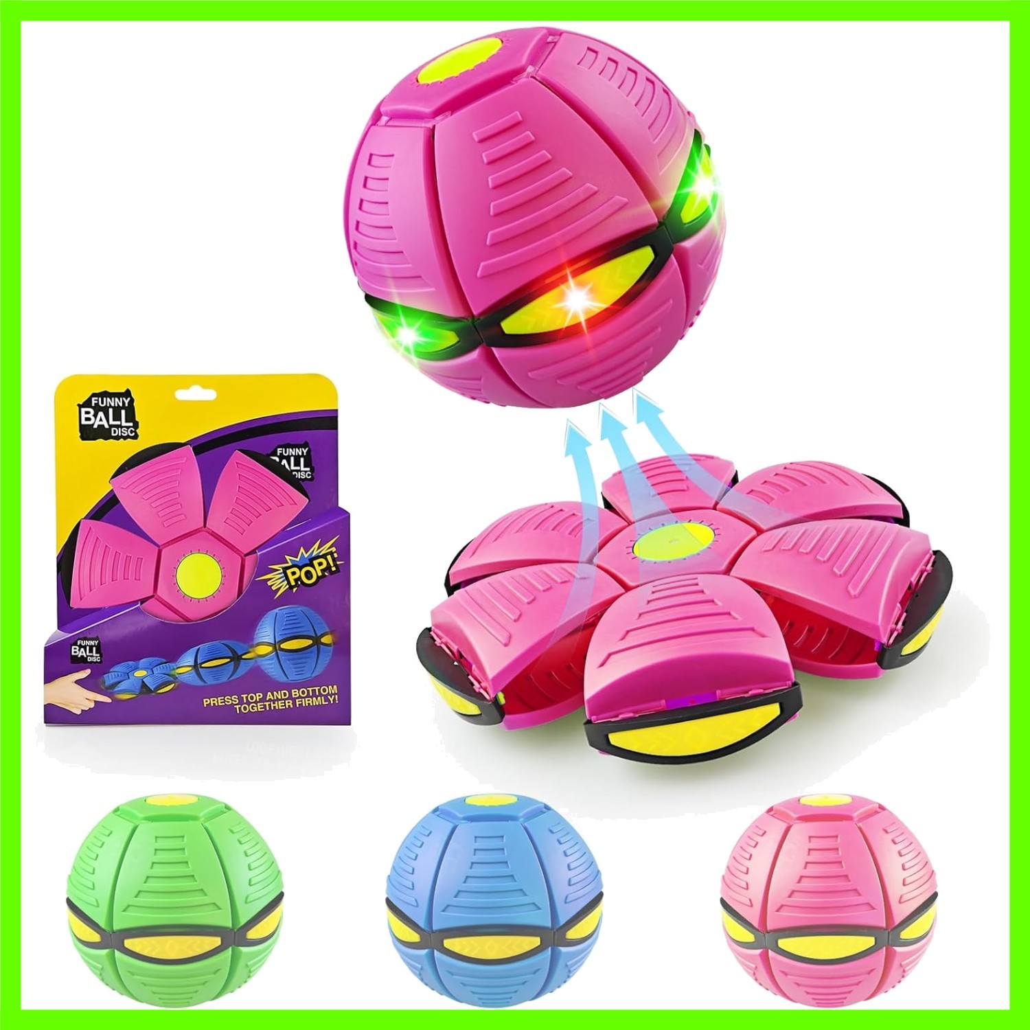 Magic Bouncing Ball 6-Light Dual Form – Pop up, Meta Ball Metaball Transforming