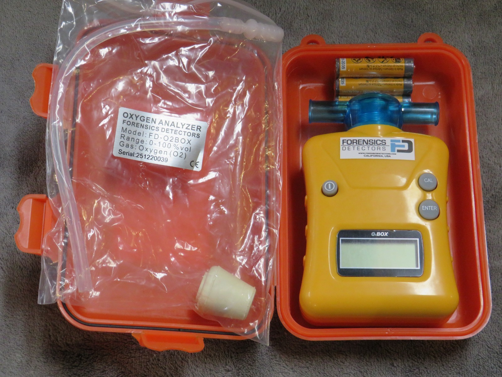 OXYGEN Analyzer by FORENSICS | 0%-100% with 0.1% resolution | Scuba, Nitrox, ...