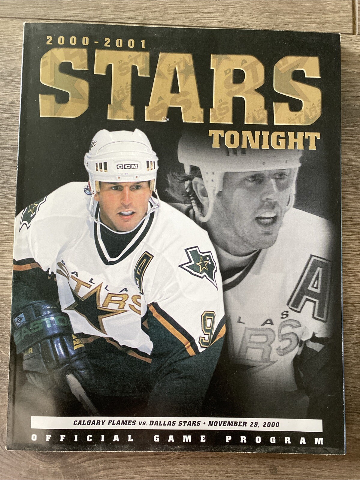 2000 NHL HOCKEY PROGRAM DALLAS STARS VS CALGARY FLAMES GAME PROGRAM RARE OLD