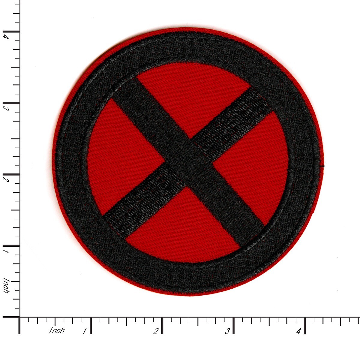 X-Men Classic Logo Red and Black Variant – Embroidered Iron on Patch