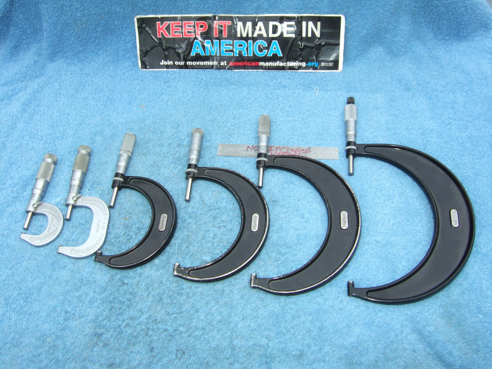 MICROMETER SET 0-6 INCH STARRETT BROWN&SHARPE TOOLMAKER MACHINIST GRIND INSPECT