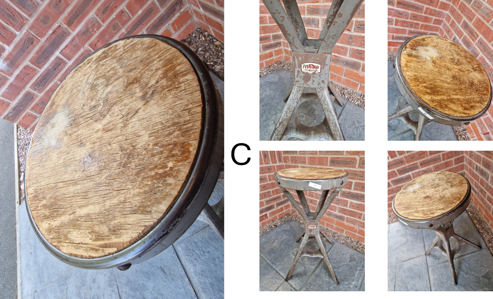 Vintage Industrial Evertaut (Bar) Stools, several available (see photos)