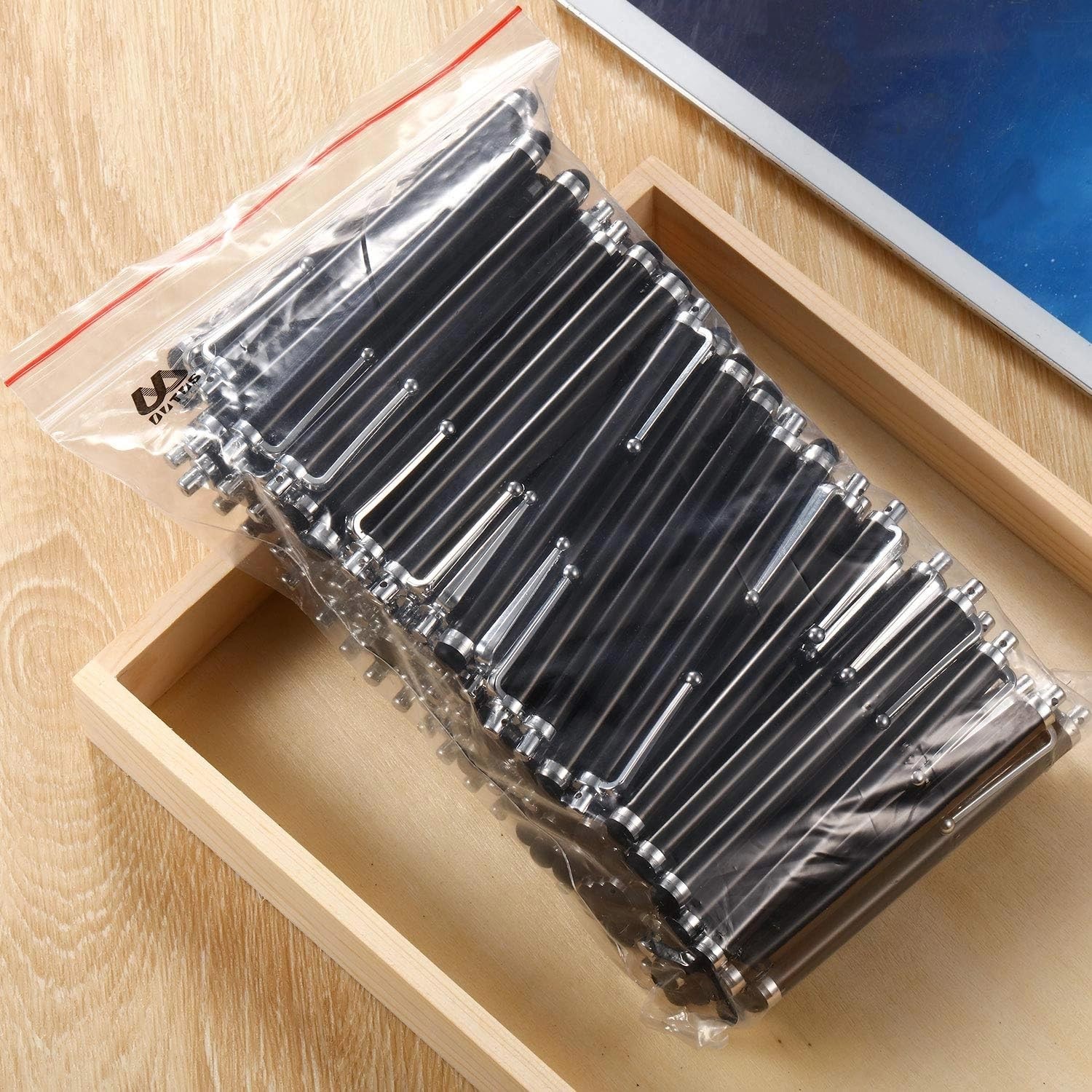 100-Pack Universal Capacitive Stylus Pens for Touch Screens - Compatible with Ta