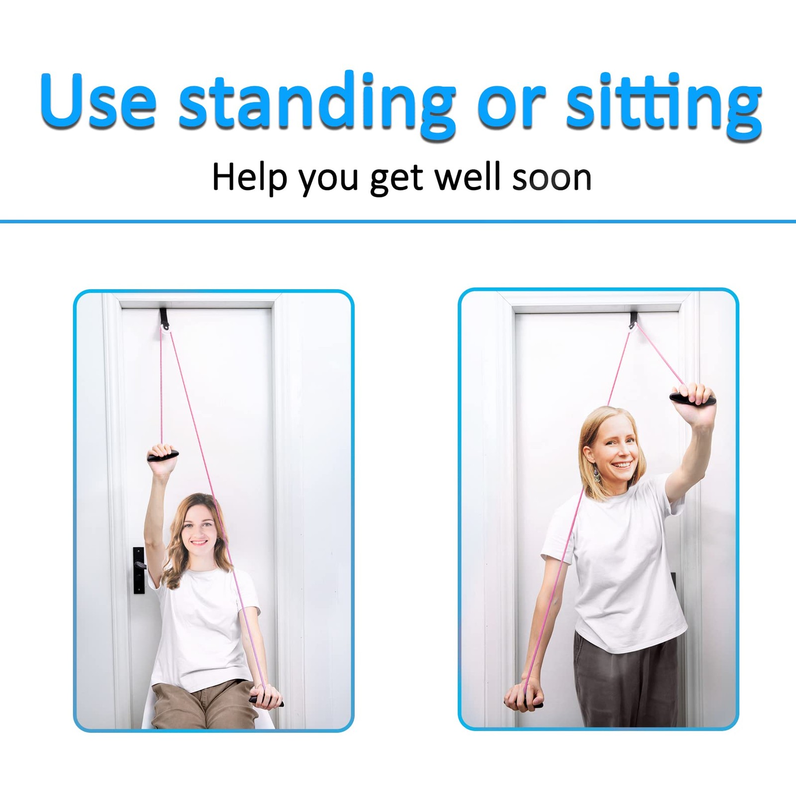 Shoulder Pulley Over The Door Physical Therapy System, Exercise Pulley, Allev...