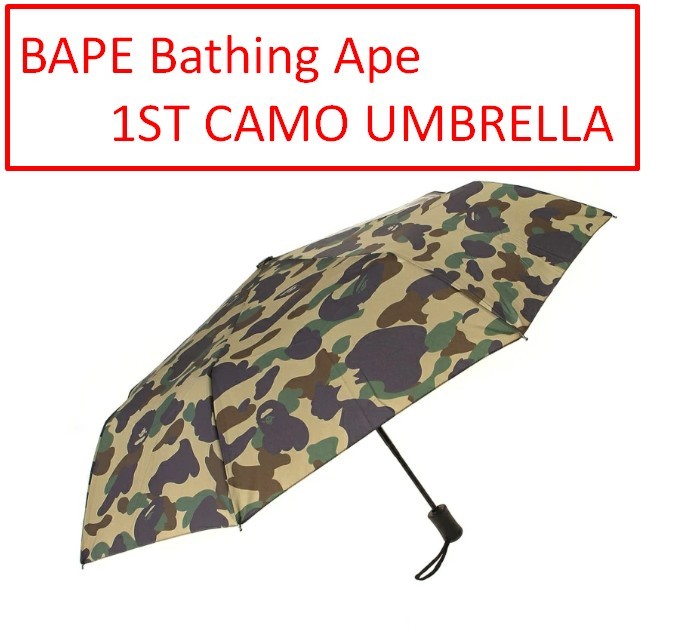 BAPE Bathing Ape 1ST CAMO UMBRELLA M folding One-touch button type