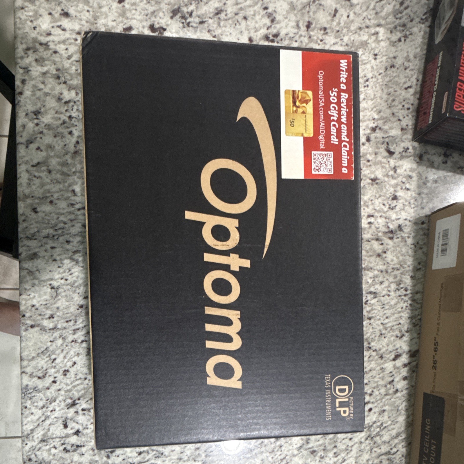 NEW SEALED Optoma HD141X 1080p 3D DLP Projector w/ Mustang Ceiling Mount