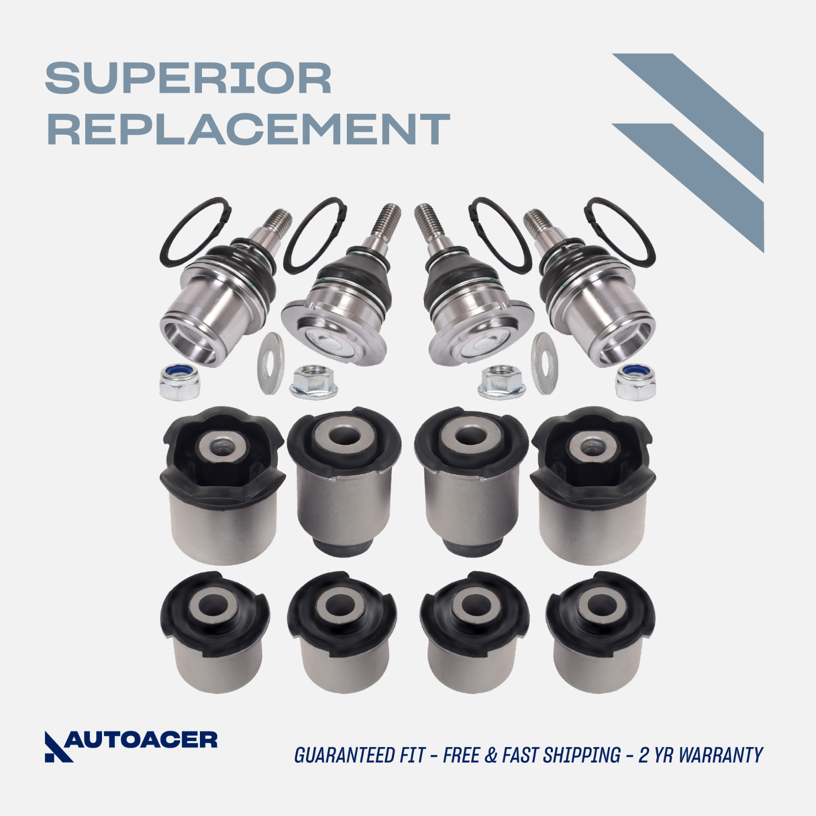AUTOACER - 12p Front Control Arm Bushings Ball Joints for Land Range Rover LR3/4