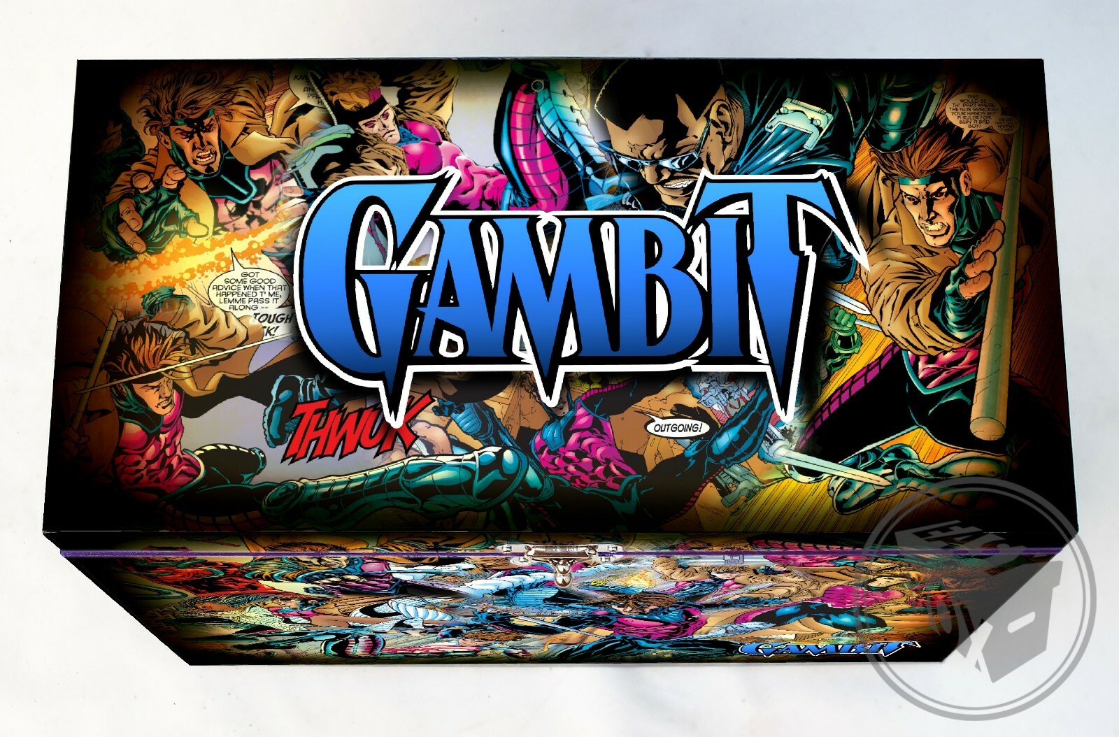 Gambit 90's - Large Comic Book Hard Box Chest MDF