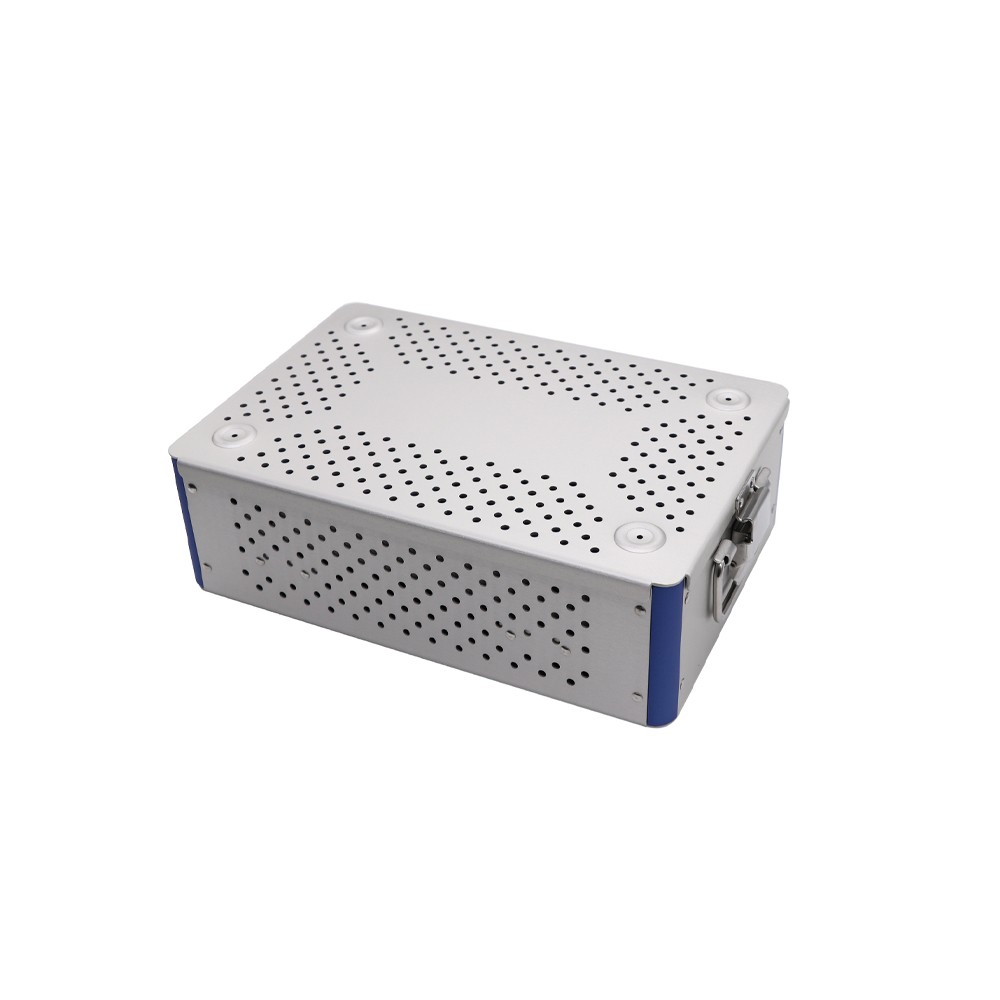 Two Tier Sterilization Disinfection box case tray for Surgical Instruments，US