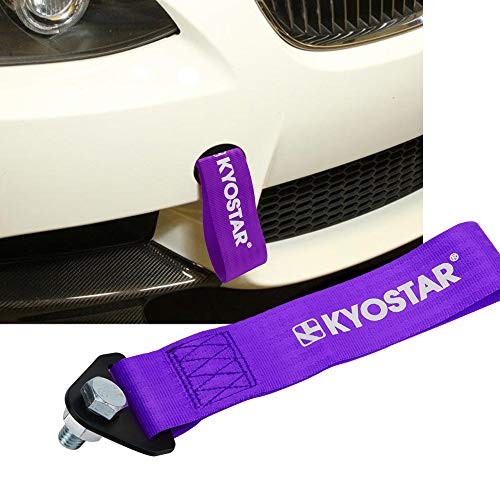 High Strength Racing Tow Strap for Front Rear Bumper Hook(Purple) purple