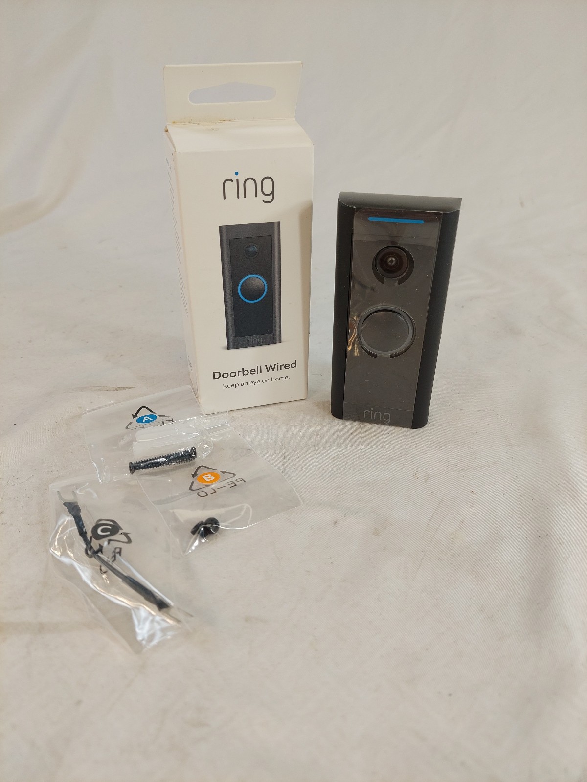 Ring Video Doorbell Wired 1080p  Black 5AT3T5 New Open Box