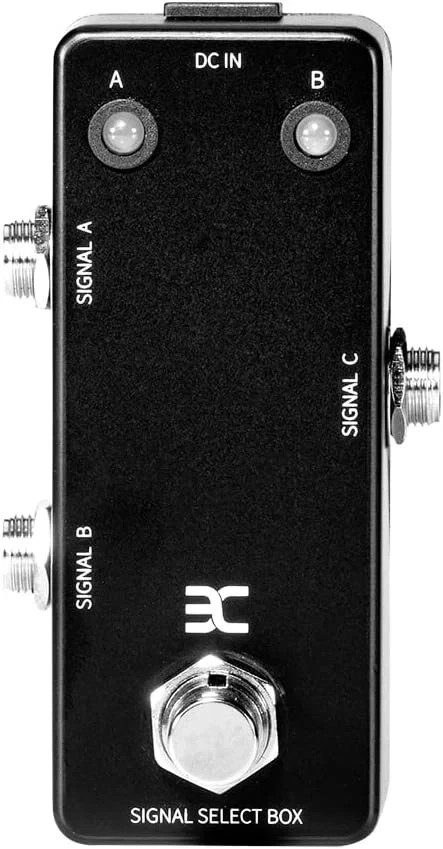 EX Signal Line Select A/B Box Switch Mini Guitar AB Pedal, Black