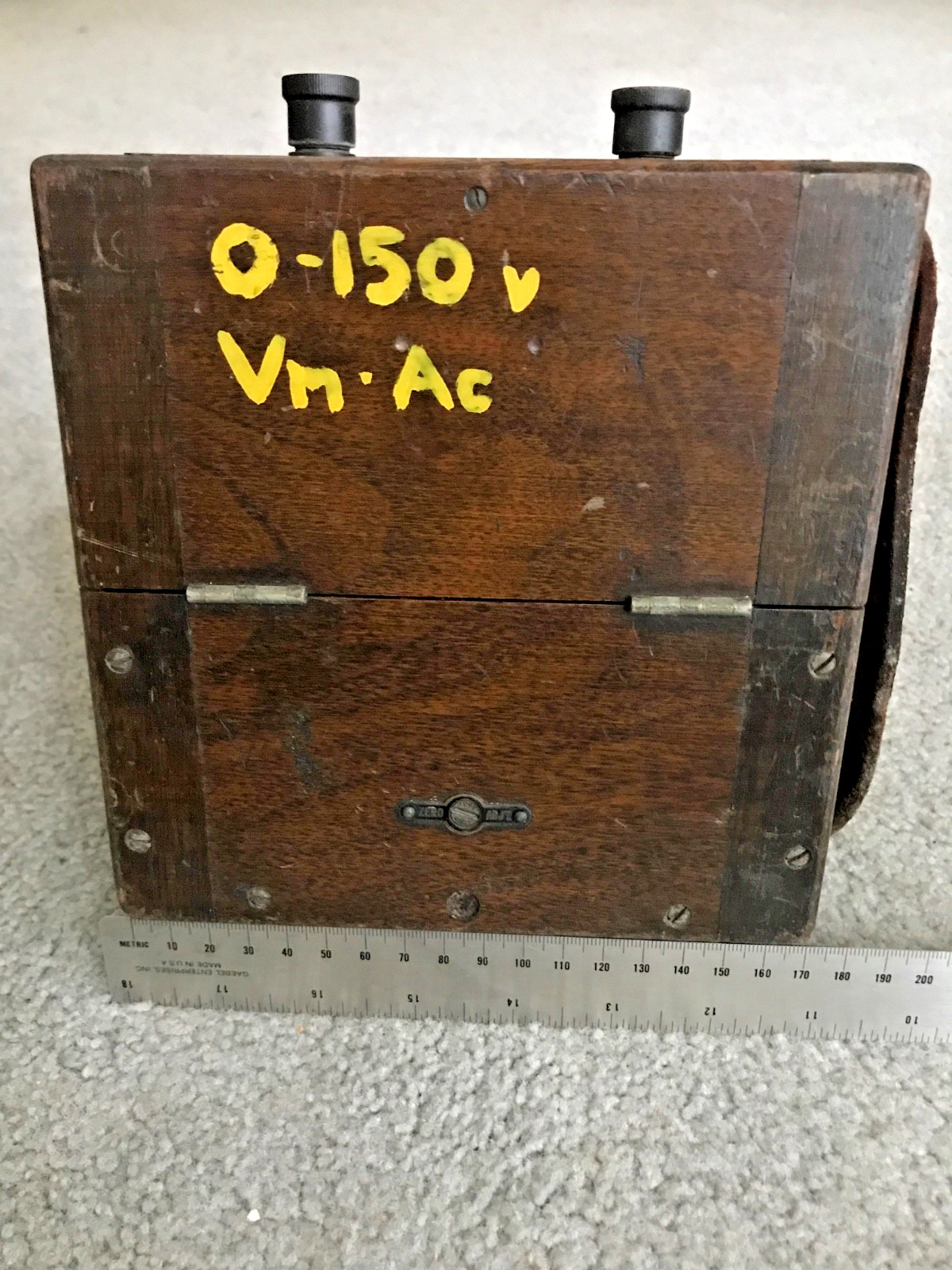 Voltmeter, vintage electronics, 0-150 volts A.C., Roller-Smith Co., works.