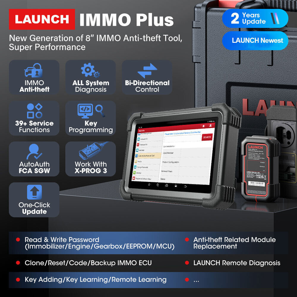 2025 Launch X431 IMMO PLUS PAD VII ECU Programming All System Diagnostic Scanner