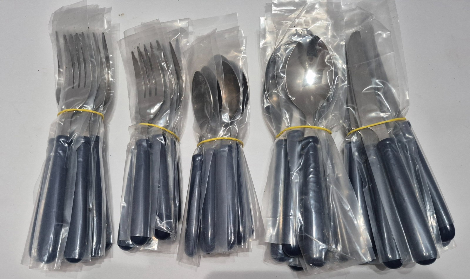 New Cobalt Blue Flatware Set of 40