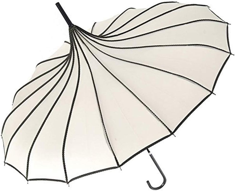 "VIVI SKY Pagoda Peak Old-fashionable Ingenuity Umbrella Parasol (Ivory)