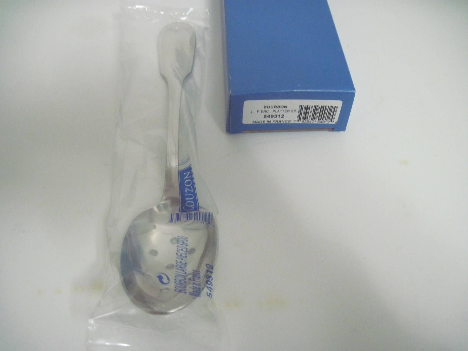 Couzon Bourbon Pierced Platter Spoon 18/10 Stainless Steel Made In France -New!