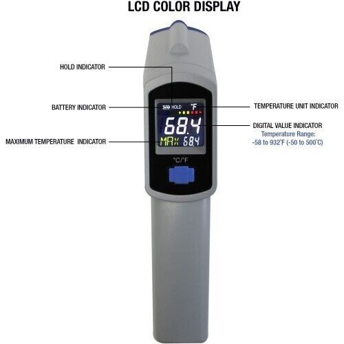 MasterCool 52224-A-SP Infrared Thermometer with Laser