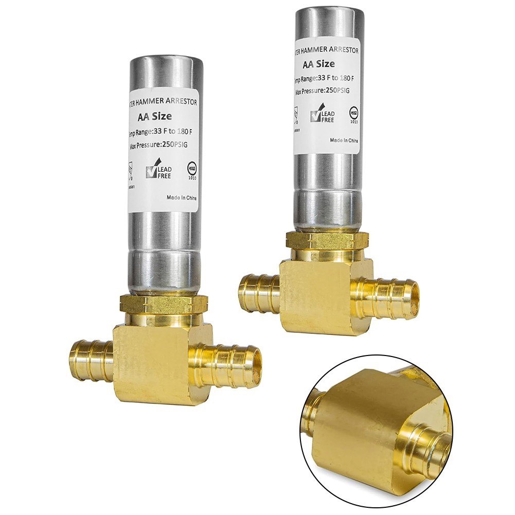 Reduce Water Pressure and Noise Effectively with 2 Pack of Hammer Arrestors