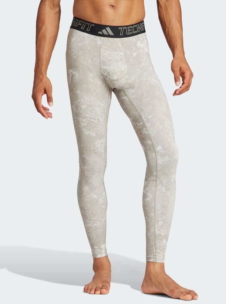 NEW MEN'S ADIDAS  TECHFIT COMPRESSION  LONG TIGHTS  ~ SIZE MEDIUM  #IR8225