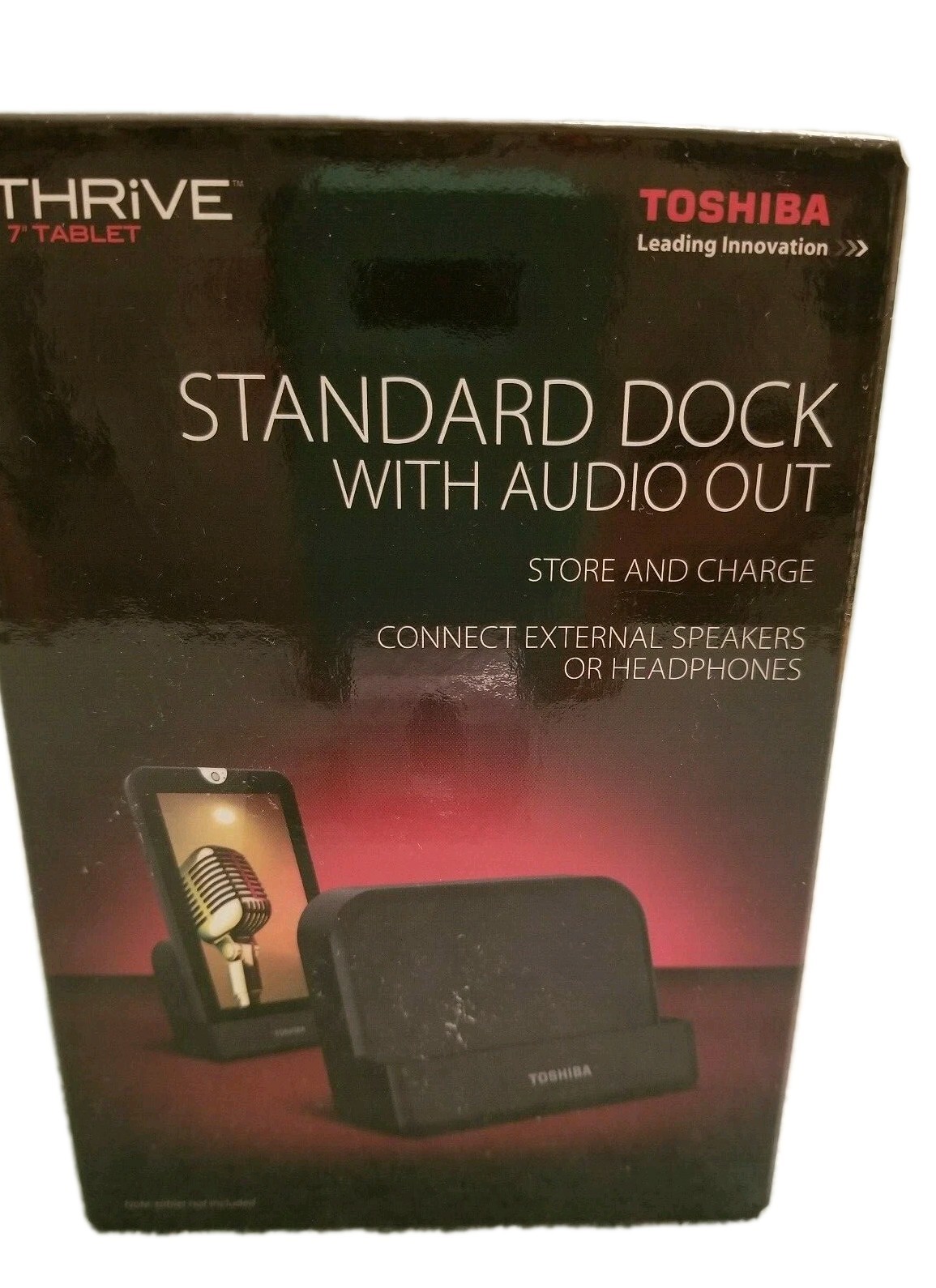 Toshiba Thrive 7" Tablet Standard Dock - Audio Out - NIB