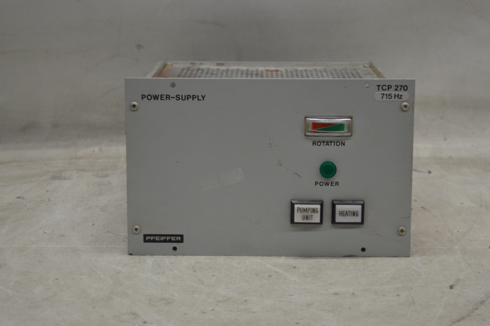 Pfeiffer TCP 270 715Hz Power Supply