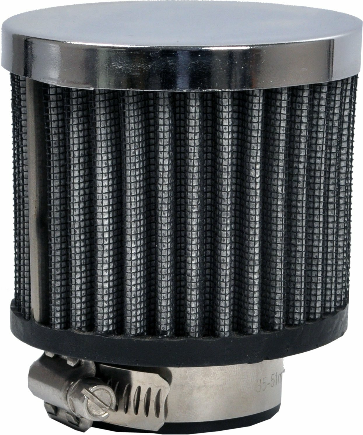 Chrome Crankcase/Vent Breather 35-51mm AFV04  Free P&P to UK only