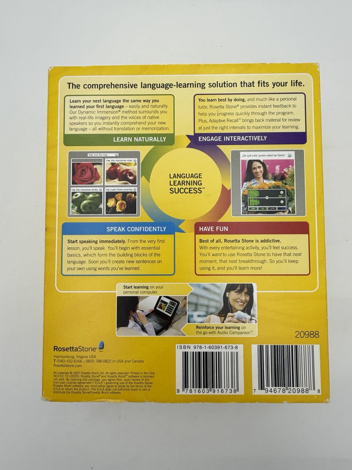 ROSETTA STONE ESPANOL Level 1, 2 & 3 Spanish Interactive Software CD's Version 3