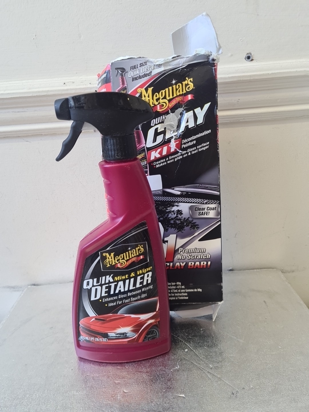 G1116EU Quik Clay Bar Starter Kit With 80g Of Clay And 473ml Detailer