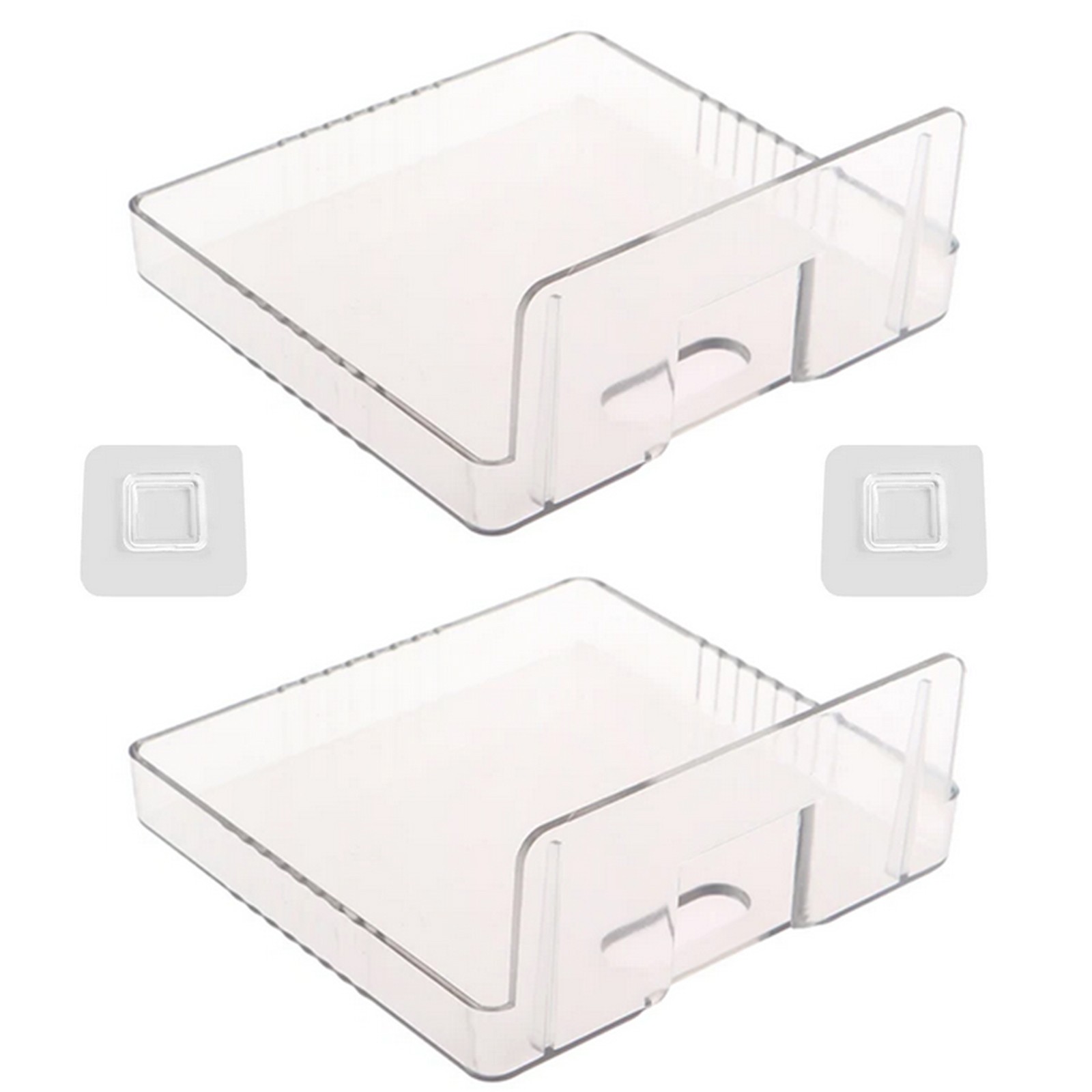 2* Wall Mount Bracket Storage Tv Box Router Shelf Set-Top Box Single-Layer Kit