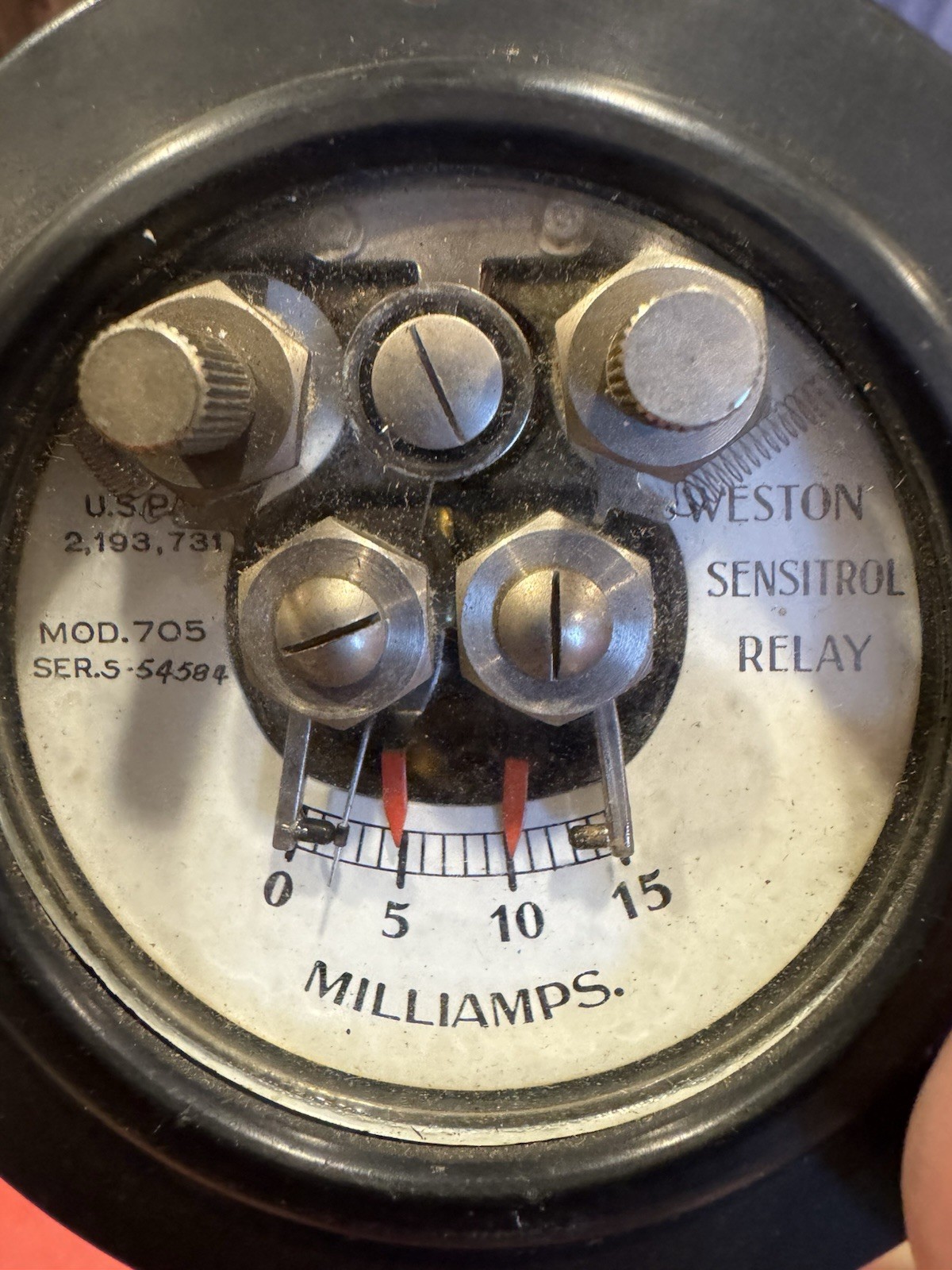 General Electric Vintage Voltmeter Model VHY 8 & Weston Sensitrol Relay Mod. 705