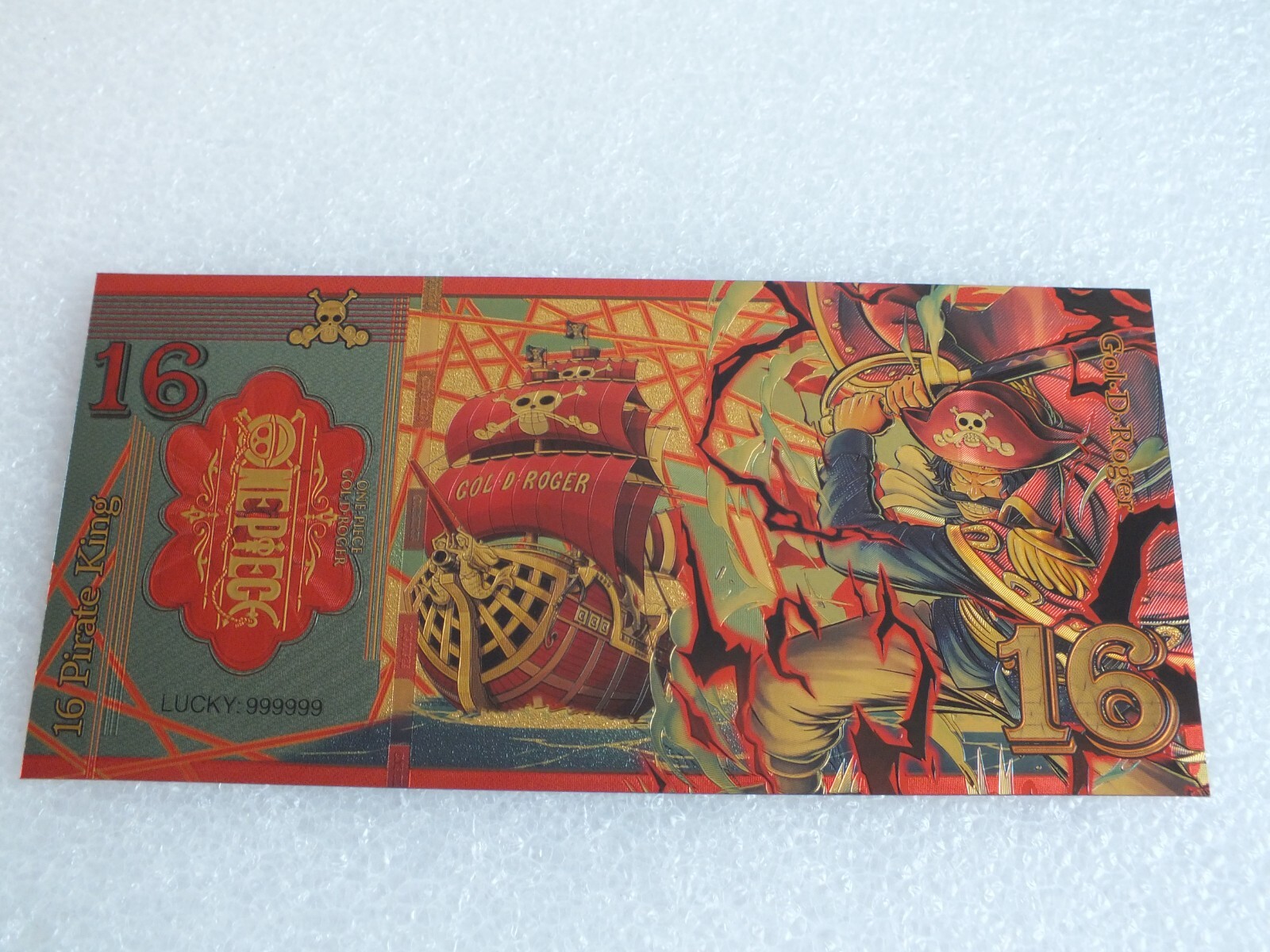ONE PIECE Cards Gold - Note Banknotes Look - 1997 - No.16