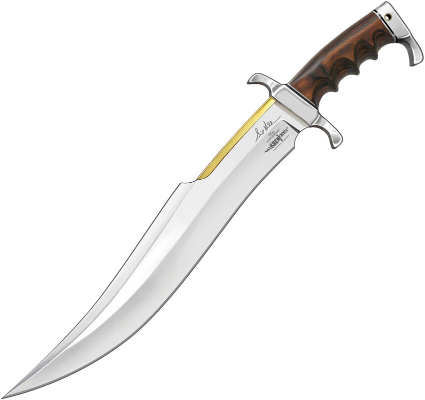 Hibben 65th Anniversary Spartan Bowie Pakkawood Stainless Fixed Blade Knife 5123