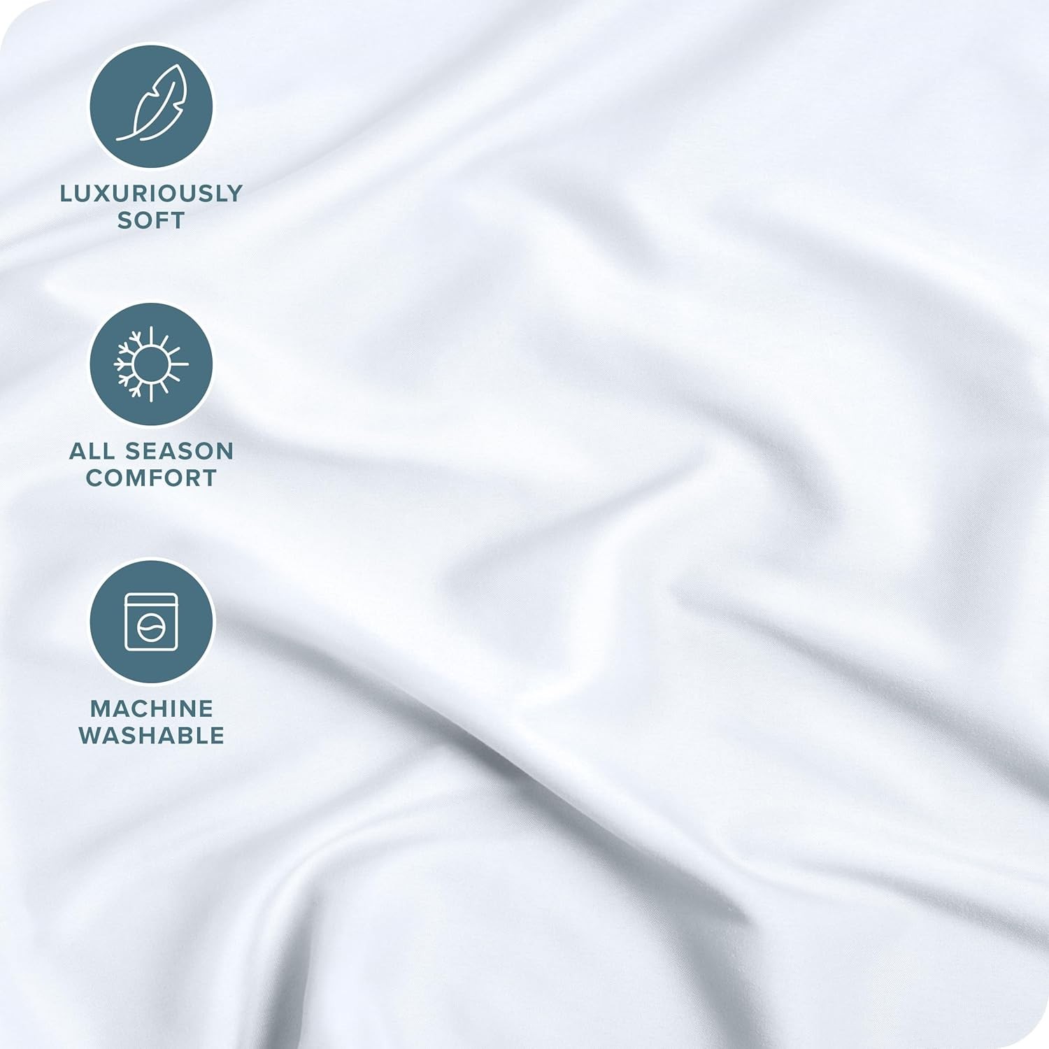 Fitted Bottom Sheet Queen Size - Premium 1800 Microfiber - Ultra-Soft Hotel