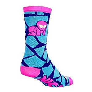 Socks - SockGuy - 6" Crew Nica Baby Allen Meets S/M Cycling/Running NEW